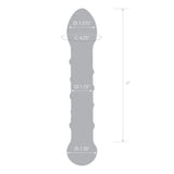Gläs Spiral Staircase 7.25" Full Tip Glass Dildo Double Ended Probe Sex Toy