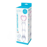 Gläs 8" Sweetheart Glass Dildo Heart Wand Probe Temperature Play Sex Toy