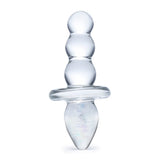 Gläs Titus 4.5" Glass Beaded Butt Plug Anal Temperature Sensory Play