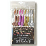 Glitterati Penis Party Celebration Cocktail Straws Hen Night Drinking
