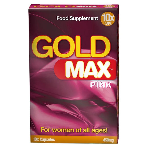 GoldMAX Pink Libido Food Supplement Pills For Women 10 Capsule Pack