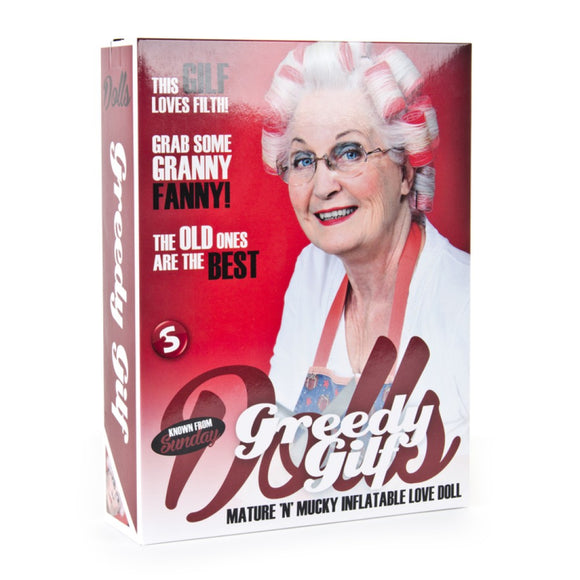 Greedy GILF Granny Blow up Mature Inflatable Love Doll Sex Toy Stag Do Fun