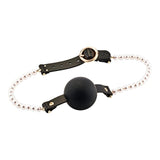 Guilty Pleasure Allure Majestic Pearl Mouth Gag Silicone Ball Soft Bondage Play