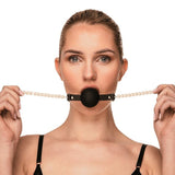 Guilty Pleasure Allure Majestic Pearl Mouth Gag Silicone Ball Soft Bondage Play
