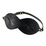 Guilty Pleasure Eclipse Beacon Braided Blindfold Faux Leather Blackout Mask