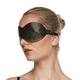 Guilty Pleasure Eclipse Beacon Braided Blindfold Faux Leather Blackout Mask