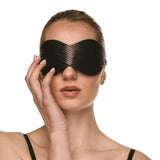 Guilty Pleasure Eclipse Beacon Braided Blindfold Faux Leather Blackout Mask