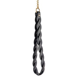 Guilty Pleasure Eclipse Lunar Braided Leash and Collar Gold Chain Faux Leather BDSM Play