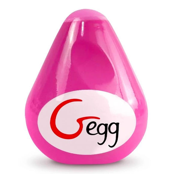 Gvibe G-Egg Pink Egg Masturbator Soft Textured Penis Stroker Reusable Sex Toy