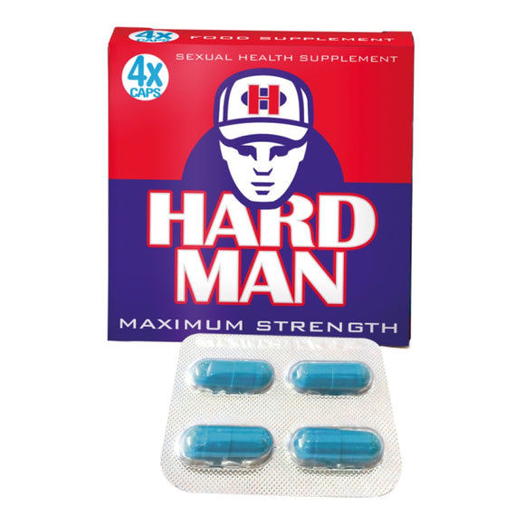 Hard Man Sexual Health Supplement Natural Enhancement Pill 4 Capsules