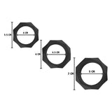 Hidden Desire Extreme Heavy C-Ring Set 3 Size Cock Ring Erection Aid Penis Gear