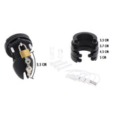 Hidden Desire Extreme Chastity Black Silicone Cock Cage Short Penis Restriction Lock Fetish BDSM Play