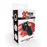Hidden Desire Extreme Chastity Black Silicone Cock Cage Short Penis Restriction Lock Fetish BDSM Play