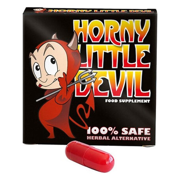 Horny Little Devil Natural Herbal Food Supplement Erection Red Pill Single Capsule