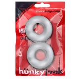 Hunkyjunk Stiffy Bulge Cock Rings (2 Pack) Clear Ice Penis Erection Enhancer Bands