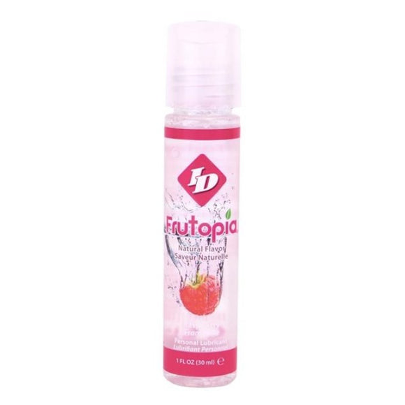 ID Frutopia Raspberry Flavour Lubricant Water Based Oral Sex Toy Lube 30ml Travel Size