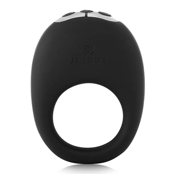 Je Joue Mio Vibrating Cock Ring Black Silicone Rechargeable Penis Vibe Sex Toy