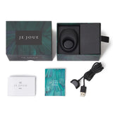 Je Joue Mio Vibrating Cock Ring Black Silicone Rechargeable Penis Vibe Sex Toy