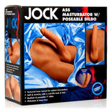 JOCK Ass Masturbator with Poseable Dildo Realistic Penis Anal Sex Toy