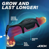 Jock Blitz Vibrating Penis Sleeve Cock Ball Ring Remote Control Sheath Mens Sex Toy