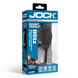 Jock Blitz Vibrating Penis Sleeve Cock Ball Ring Remote Control Sheath Mens Sex Toy