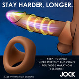 Jock Discreet Silicone Cock & Ball Ring Mens Medium Size Skin Tone Erection Orgasm Enhancer