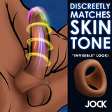 Jock Discreet Silicone Cock & Ball Ring Mens Medium Size Skin Tone Erection Orgasm Enhancer