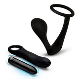 Jock P-Spotter Silicone Prostate Vibrator Set Anal Plug Cock Ring Massager Mens Sex Toy