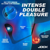 Jock P-Spotter Silicone Prostate Vibrator Set Anal Plug Cock Ring Massager Mens Sex Toy