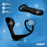 Jock P-Spotter Silicone Prostate Vibrator Set Anal Plug Cock Ring Massager Mens Sex Toy