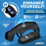 Jock Rush Vibrating Penis Sleeve C-Ring with Remote Control Cock Sheath