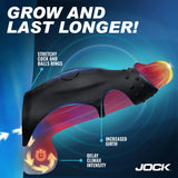 Jock Rush Vibrating Penis Sleeve C-Ring with Remote Control Cock Sheath