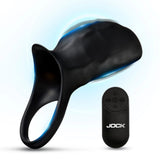 Jock Surge Vibrating Penis Sleeve C-Ring with Remote Control Cock Sheath