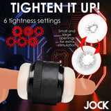 Jock Tightening Masturbator Open End Adjustable Grip Penis Stroker Sex Toy