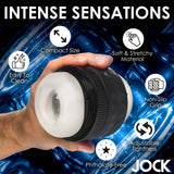 Jock Tightening Masturbator Open End Adjustable Grip Penis Stroker Sex Toy