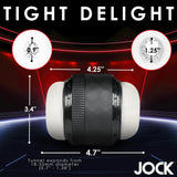 Jock Tightening Masturbator Open End Adjustable Grip Penis Stroker Sex Toy