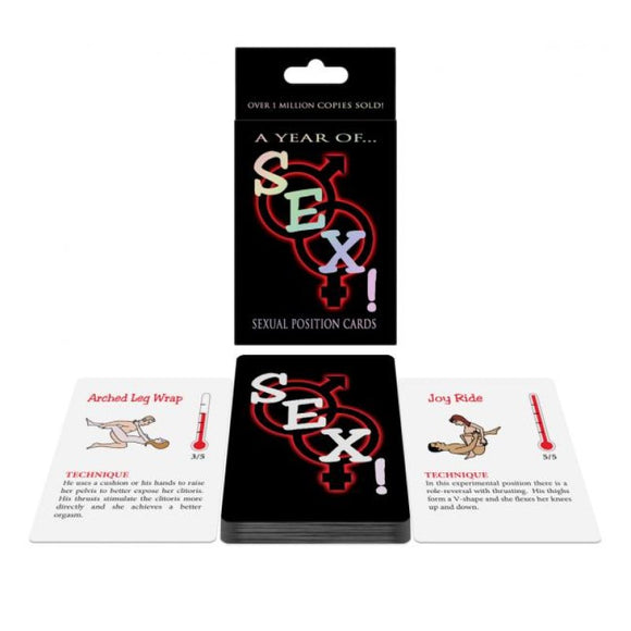 A Year Of... Sex! Sexual Position Cards Kama Sutra Fantasy Game Play