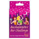 Bachelorette's Bar Challenge Hen Party Drinking Card Game Girls Night Fun
