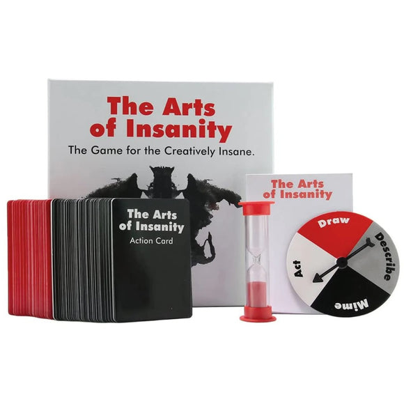 The Arts of Insanity Filthy Action Card Party Game Adult Drinking Rude Fun Play