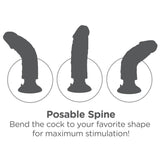 King Cock 9" Vibrating Cock with Balls Realistic Penis Vibrator Suction Cup Sex Toy