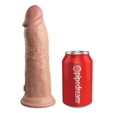 King Cock Elite Eight Inch Dual Density Silicone Dildo Vanilla Flesh Skin Realistic Penis Sex Toy