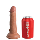 King Cock Elite 6 Inch Vibrating Dual Density Silicone Dildo Caramel Realistic Penis Vibrator Sex Toy