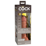 King Cock Elite 6 Inch Vibrating Dual Density Silicone Dildo Caramel Realistic Penis Vibrator Sex Toy