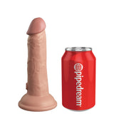 King Cock Elite 6 Inch Vibrating Dual Density Silicone Dildo Vanilla Realistic Penis Vibrator Sex Toy