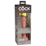 King Cock Elite 6 Inch Vibrating Dual Density Silicone Dildo Vanilla Realistic Penis Vibrator Sex Toy