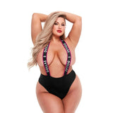 Lapdance Dollarz Logo Elastic Suspender Teddy (Queen Size)