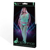 Lapdance Glow In The Dark Fishnet Cutout Bodystocking Queen Size Plus Sexy Lingerie