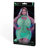 Lapdance Glow In The Dark Mini Dress Queen Size Sheer Sexy BBW Club Outfit
