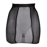 Le Désir Bliss High Waist Fishnet Black Mini Skirt Festival Club Wear Womens Sexy Lingerie