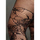 Le Désir Bodystocking with Off-Shoulder Long Sleeves Plus Size Lingerie XL-4XL Sexy Womens Underwear